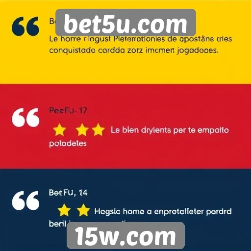 Feedback de usuários sobre experiência em bet5u.com